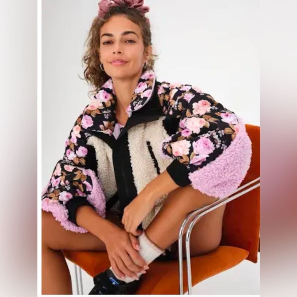 For Love And Lemons Floral Coat Cozy